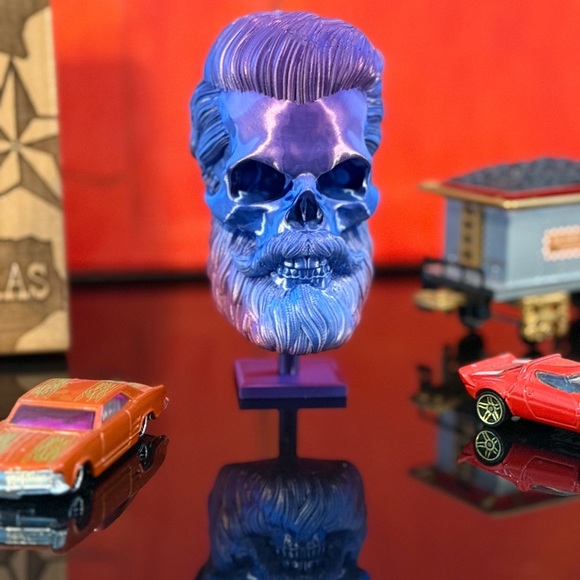 3D Printed | Halloween Skull Decor 💀💙💜 - Picture 3 of 10